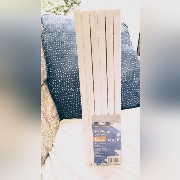 Royal Langnickel Essentials Best Quality Stretched Canvas 6 Pack 12"x16" - Picture 4 of 5